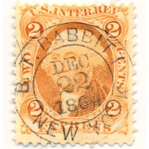 R10C 2 cent Express B.T. Babbitt handstamp cancel