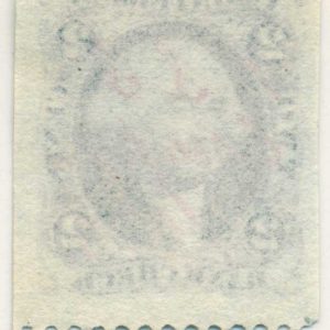 R5b 2 cent Bank Check first issue revenue red cancel - Image 2
