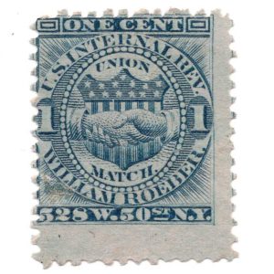 RO161c William Roeber Match Stamp