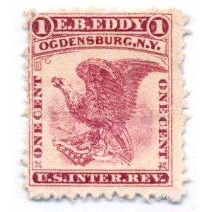 RO75d E.B. Eddy Match Stamp