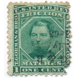 RO98a Thomas Gorman & Bro. Match Stamp