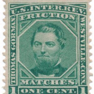 RO99c Thomas Gorman Match Stamp Pink Paper