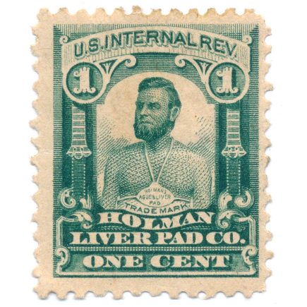 RS126d Holman Liver Pad Co. Medicine stamp, OG