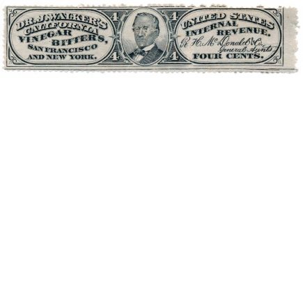 RS253d Dr. Joseph Walker's California Vinegar Bitters stamp