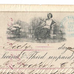 R23c, R77c on 1866 Incoming Foreign Bill of Exchange, Nuevitas, Cuba - Image 5