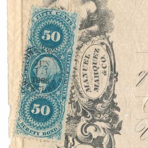 R63c on 1866 Incoming Foreign Bill of Exchange, Nuevitas, Cuba - Image 4