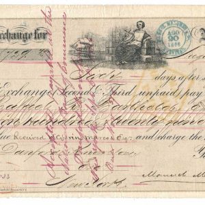 R53c on 1866 Incoming Foreign Bill of Exchange, Nuevitas, Cuba - Image 3