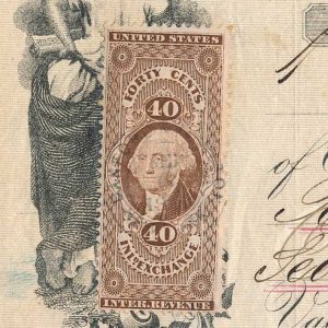 R53c on 1866 Incoming Foreign Bill of Exchange, Nuevitas, Cuba - Image 4