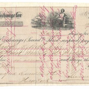 R24c, R65c on 1867 Incoming Foreign Bill of Exchange, Nuevitas, Cuba - Image 2