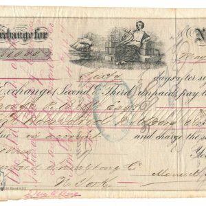 R54c on 1867 Incoming Foreign Bill of Exchange, Nuevitas, Cuba - Image 2