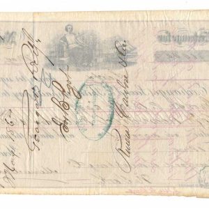 R54c on 1867 Incoming Foreign Bill of Exchange, Nuevitas, Cuba - Image 3