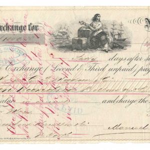 R54c on 1868 Incoming Foreign Bill of Exchange, Nuevitas, Cuba - Image 2
