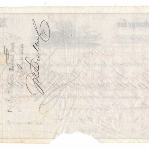 R40c on 1866 Incoming Foreign Bill of Exchange, Nuevitas, Cuba - Image 3