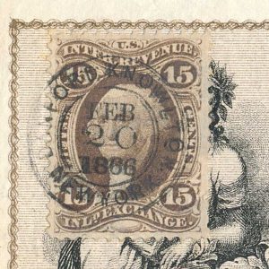 R40c on 1866 Incoming Foreign Bill of Exchange, Nuevitas, Cuba - Image 4
