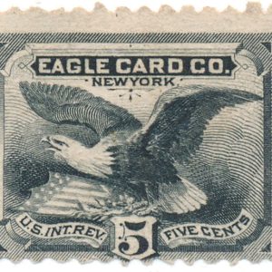 RU7d Eagle Card Co. Revenue Stamp