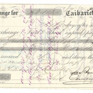 R27c, R68c on 1868 Incoming Foreign Bill of Exchange (second), Caibarien, Cuba - Image 2