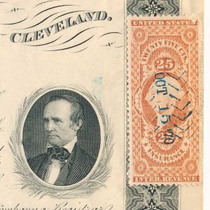 R46c on 1870 Cleveland, Columbus, Cincinnati RR  Stock Certificate - Image 3