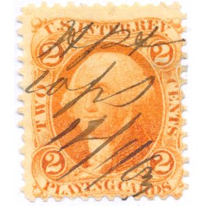 R12c 2 cent First issue, Playing Cards