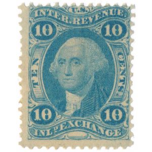R36c 10 cent First issue, Inland Exchange, original gum