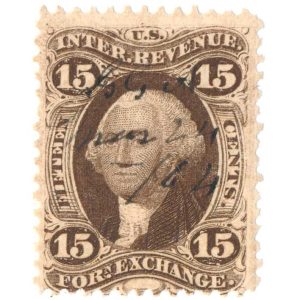 R39c 15 cent First issue, Foreign Exchange