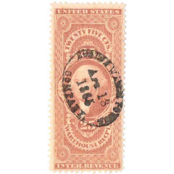 R50c First Issue Warehouse Receipt, Boston Water & Power SON cancel