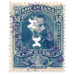 50c 1880 Louisiana Law Stamp