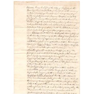 R36c on two-page Agreement between George W. Tifft and H. P. Burdick, Buffalo, NY, 1867 - Image 3