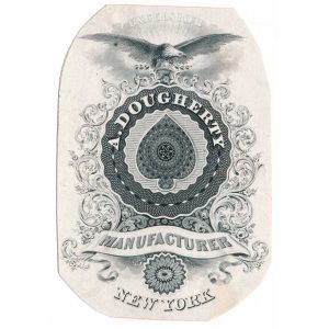 A. Dougherty Playing Card Back Die Proof ABNCo. - Image 2