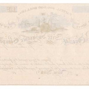 The Orange Fire Insurance Company Note, Proof on India, 1825 - Image 2