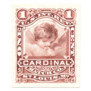 RO58P3 Cardinal Match Co., St. Louis, Plate Proof