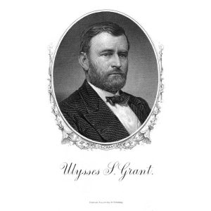 Ulysses S. Grant Die Proof Engraving, die sunk on card BEP - Image 3