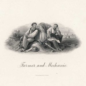 TF59 "Farmer and Mechanic" Vignette Proof, Bureau of Engraving and Printing