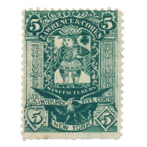 RU11b Lawrence & Cohen Playing Card Stamp