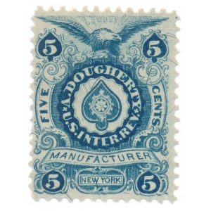 RU5b A. Dougherty Playing Cards Stamp