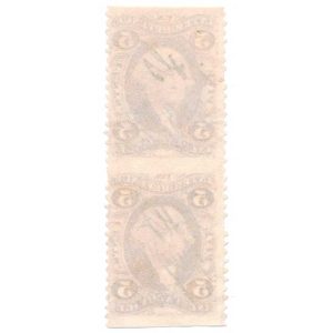 R27b 5 cent First issue, Inland Exchange, pair - Image 2