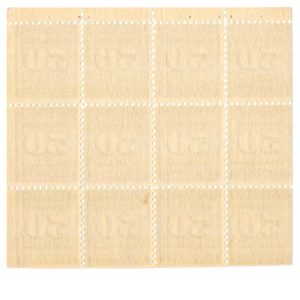 RI-18a Potato Revenue stamps, 50lbs, series 1935, pane of 12 - Image 2