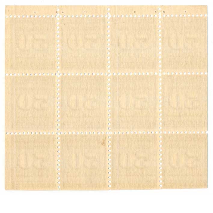 RI-18a Potato Revenue stamps, 50lbs, series 1935, pane of 12 - Image 2