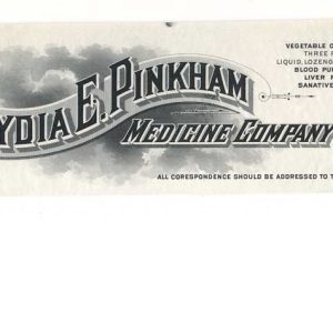 Lydia Pinkham Medicine Company Billhead PROOF 1907, ABNCo.