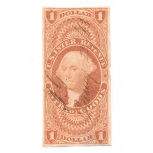 R67a $1.00 Entry of Goods Revenue Stamp