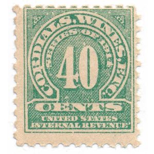 RE29 40c Cordials and Wine Revenue Stamp