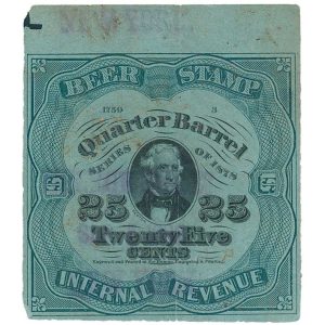 REA39c Beer Stamp, 25c