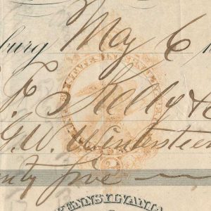RN-H3 on Dauphin Deposit Bank Check ABNCo. 1868 - Image 3