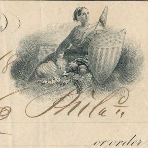 RN-H3 on Dauphin Deposit Bank Check ABNCo. 1868 - Image 4