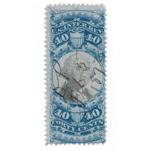 R114 40c Second Issue Revenue Stamp