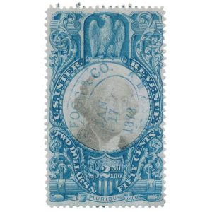 R124 $2.50 Second Issue Revenue Stamp