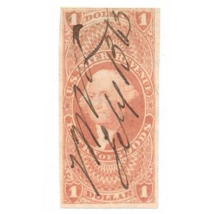 R67a $1.00 Entry of Goods Revenue Stamp