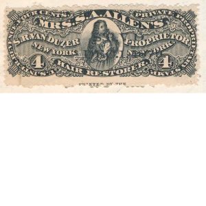 RS249d, RS250P3, Mrs. Allen's Hair Restorer, S.R. Van Duzer, change order 1880 - Image 3
