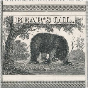 N. Smith Prentiss, Wholesale Perfumer, NY, Bear's Oil label proof 1832 - Image 3