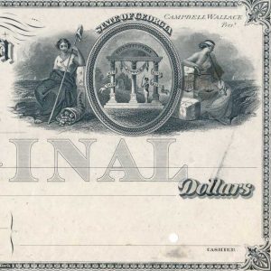 Merchants Bank of Atlanta, check proof on india, American Bank Note Co. 1883 - Image 3