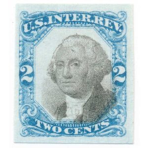 R104TC3g 2c Second Issue Revenue Stamp Proof
